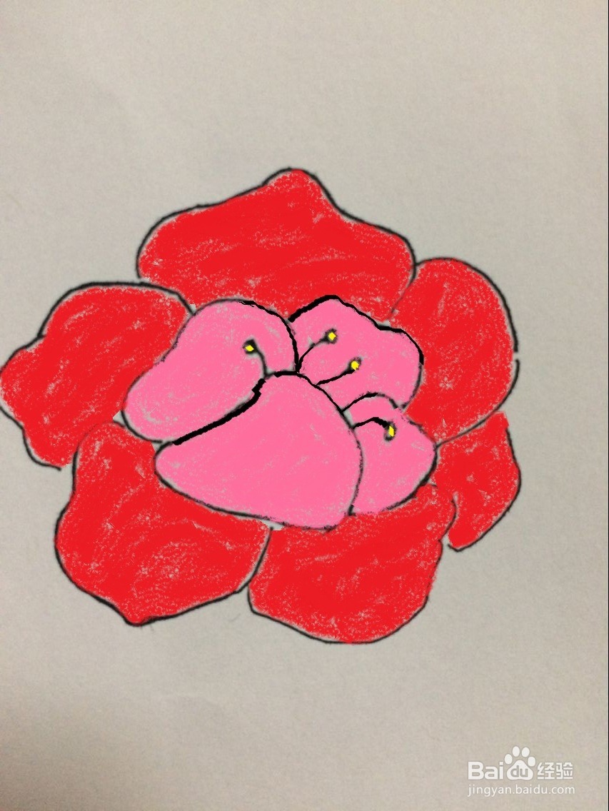 怎样手工画牡丹