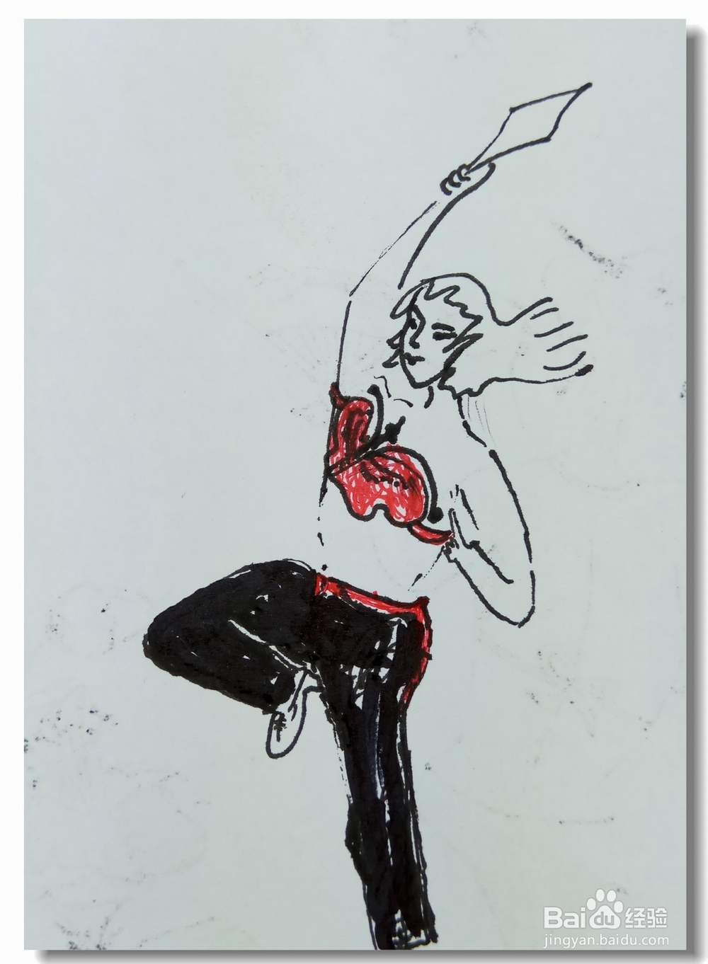 怎样画简笔画“夏日练舞