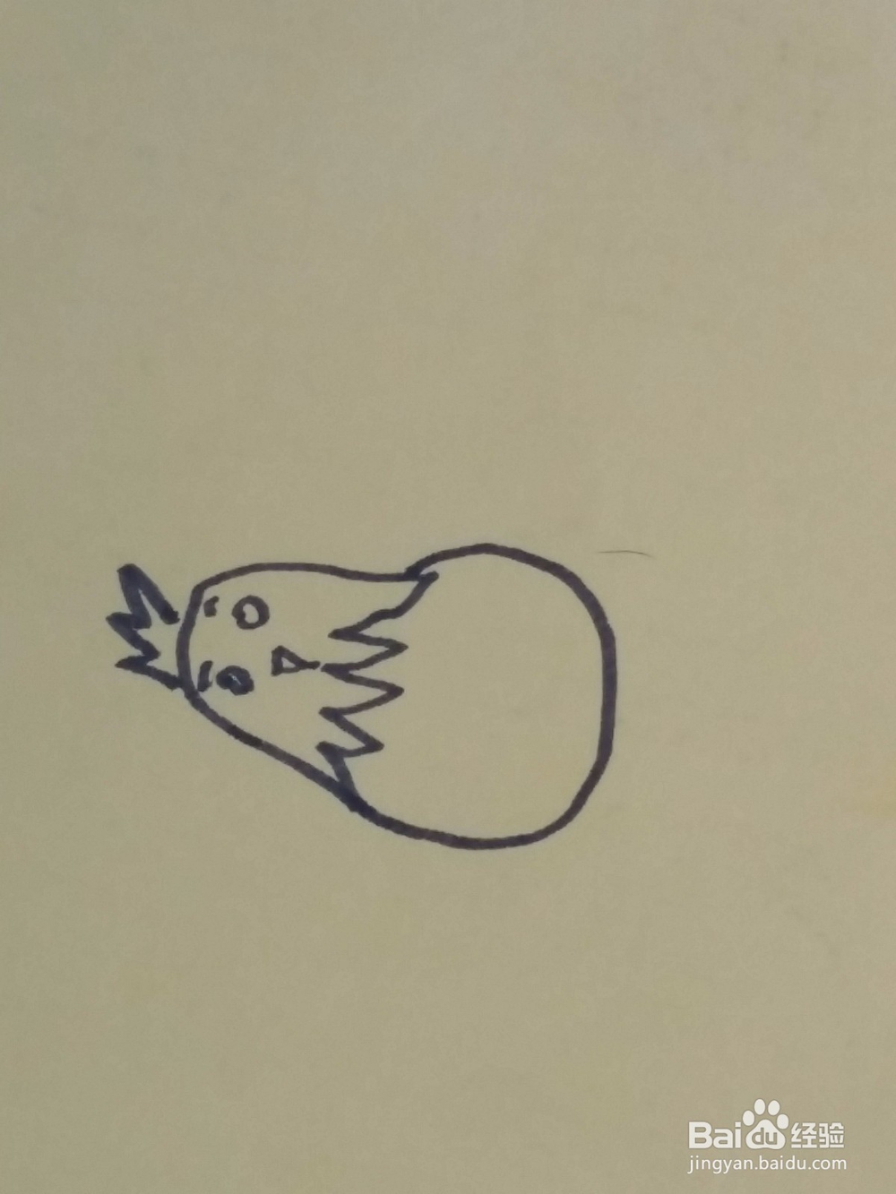 儿童绘画跳舞的小母鸡