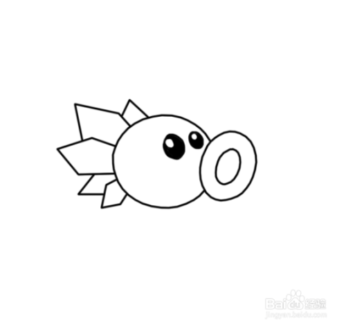 植物大战僵尸寒冰射手怎么画