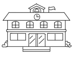 简笔画---怎么画学校