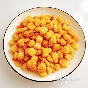 让孩子爱上吃山药——蛋黄焗山药