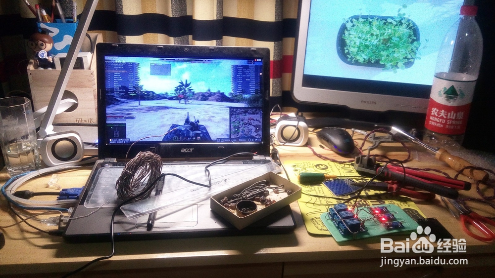 自制定时自动浇花系统