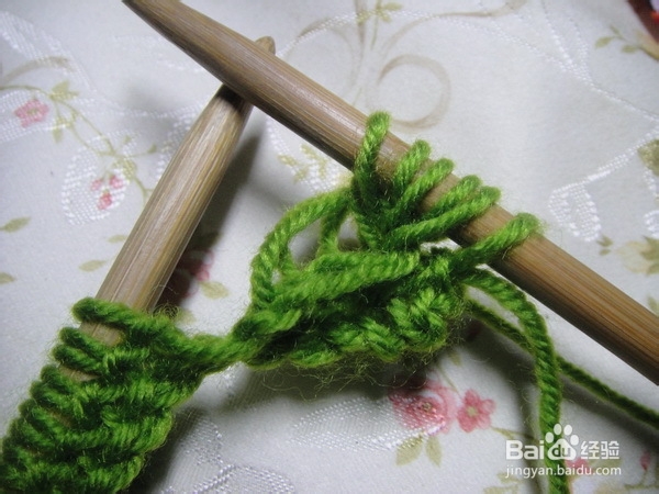 围巾织法——太阳花详细图解