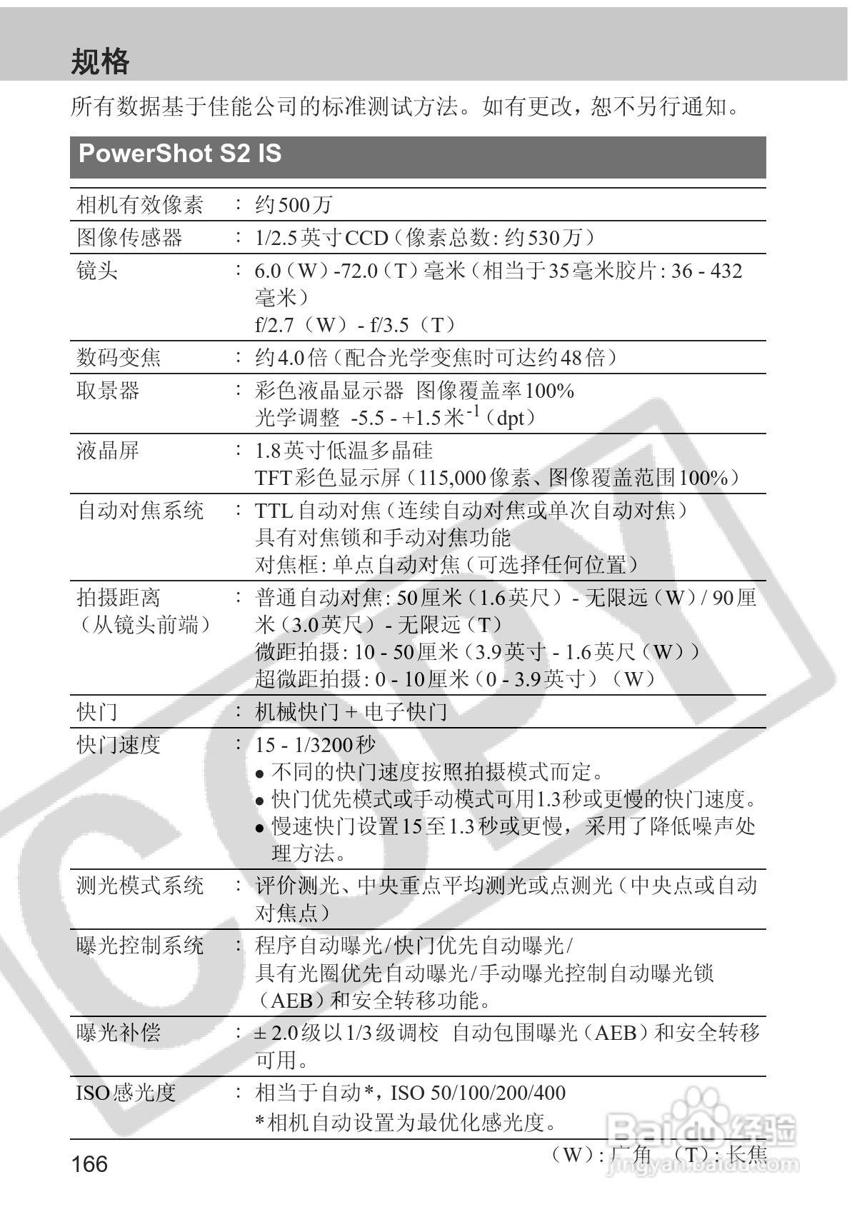 佳能PowerShot S2 IS数码相机使用说明书:[17]