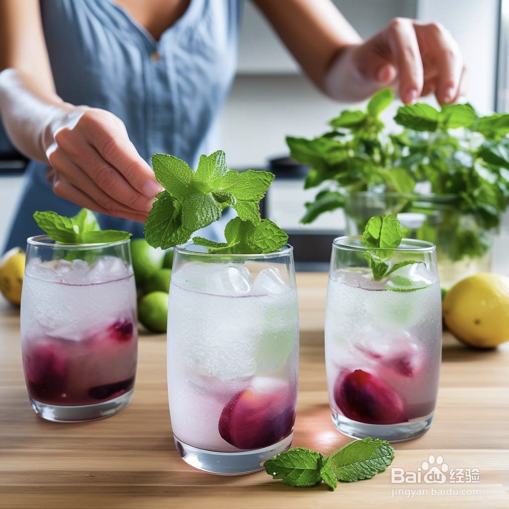 青柠话梅气泡水的做法