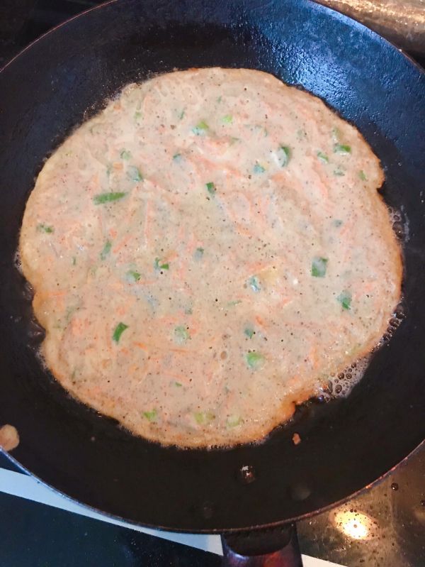 蔬菜杂豆豆渣饼