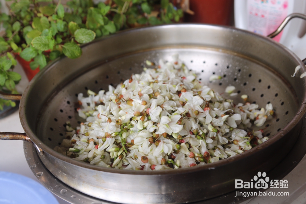 心心念念的洋槐花麦饭