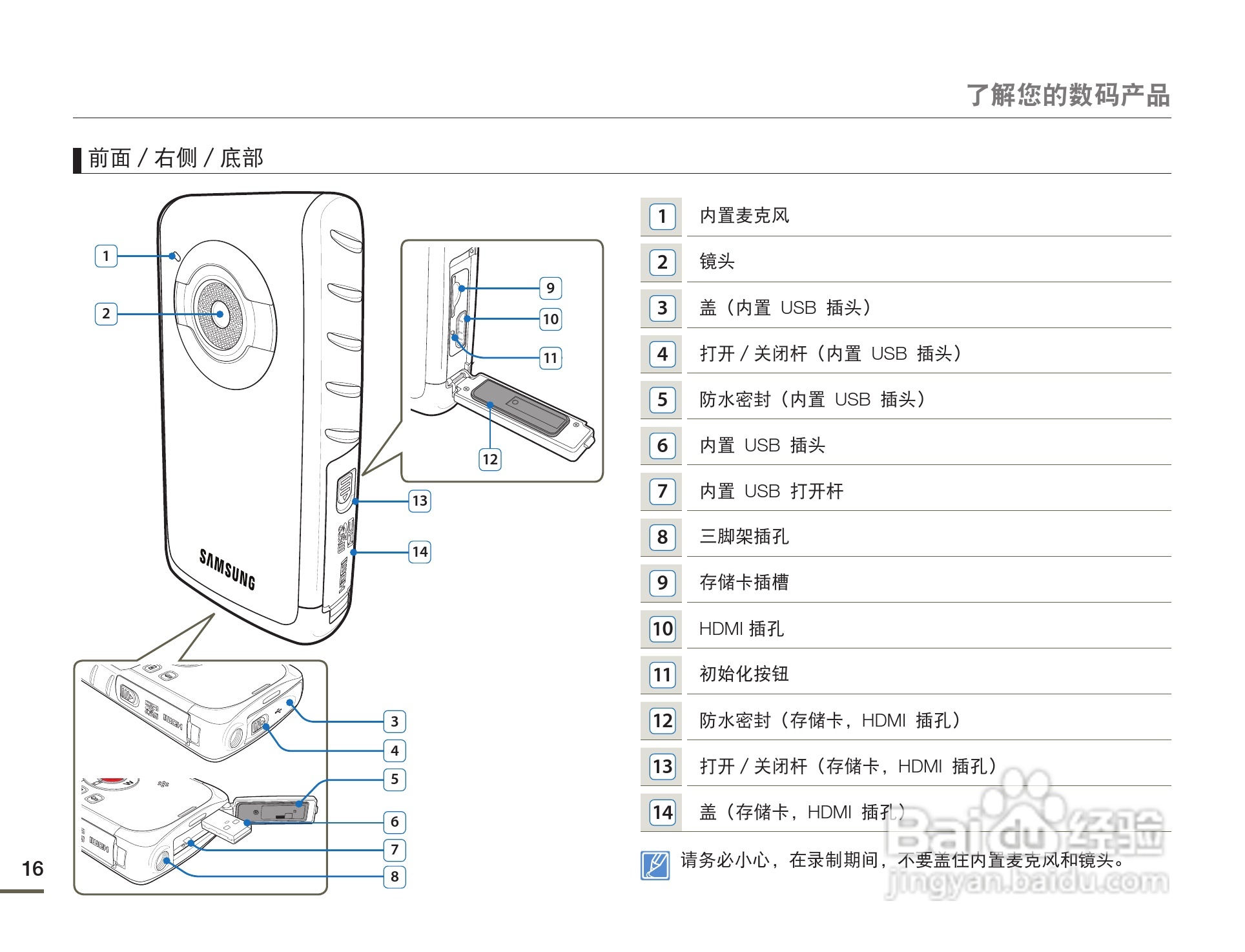 三星HMX-W200RP数码摄像机使用说明书:[2]