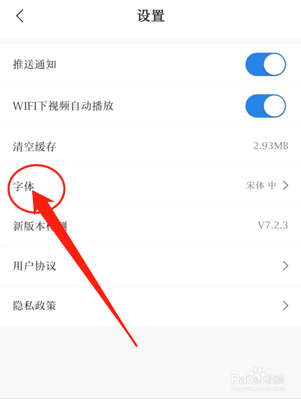 如何查看红星新闻软件中的字体？