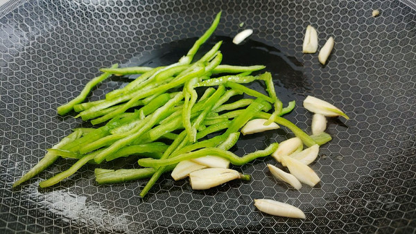 椒蒜生炒南瓜条