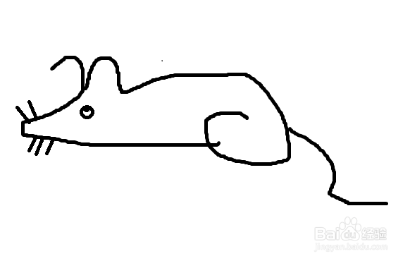 怎样画2020年鼠的表情包、简笔画