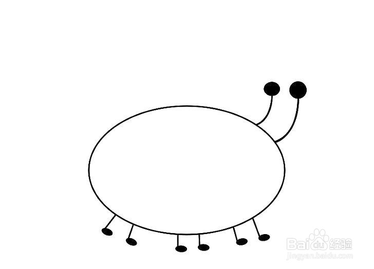 如何画卡通蜜蜂