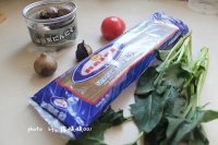 超美味的黑蒜菠菜意大利面