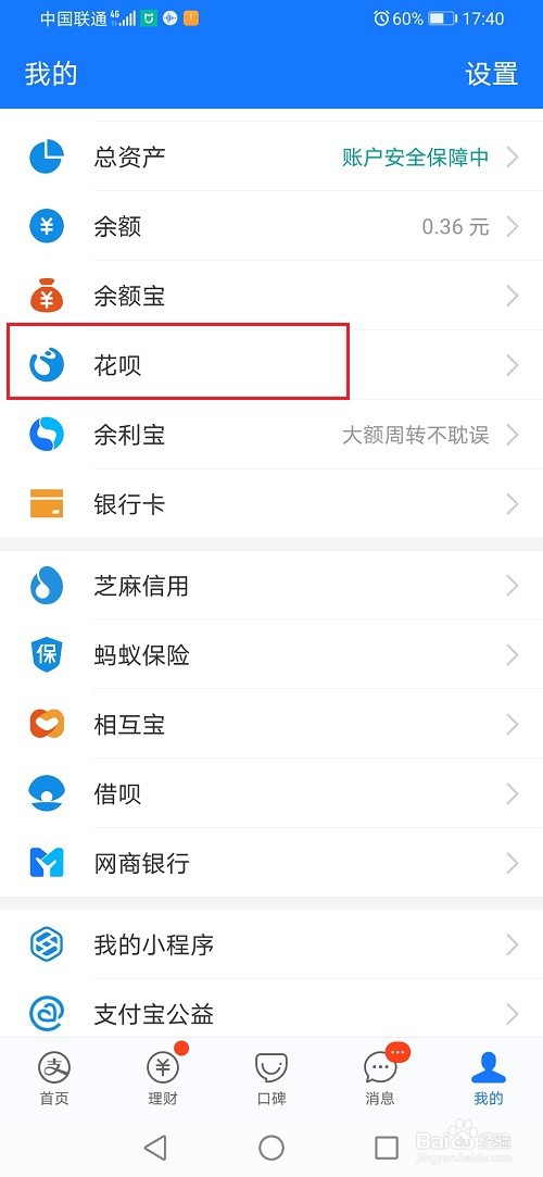花呗月月付付款记录怎么查看