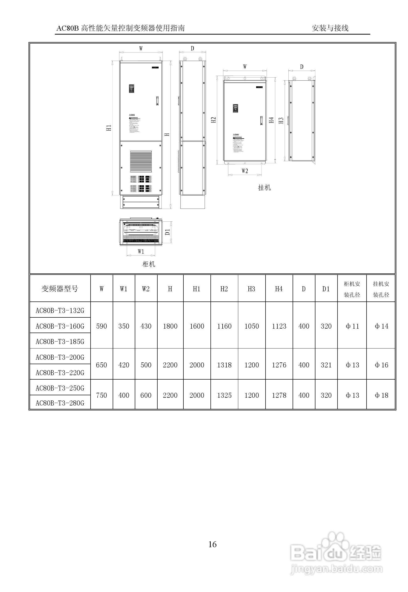 伟创AC80B-T3-700G变频调速器使用手册:[2]