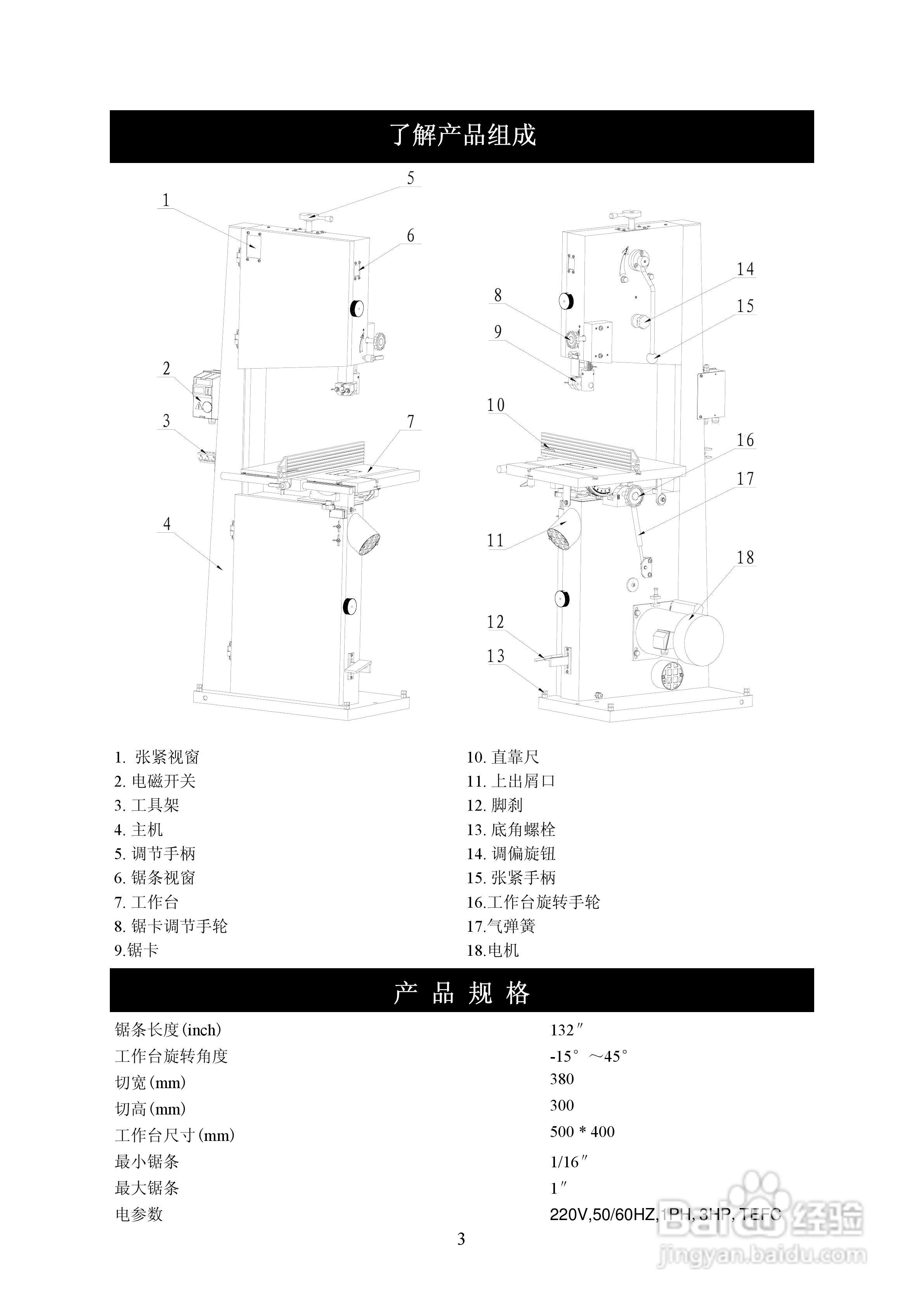 海威细木工带锯机HW616操作说明书:[1]