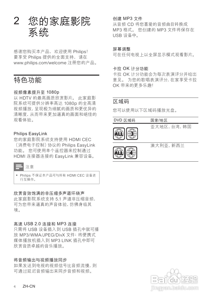 Philip飞利浦HTS3378家庭影院说明书:[1]