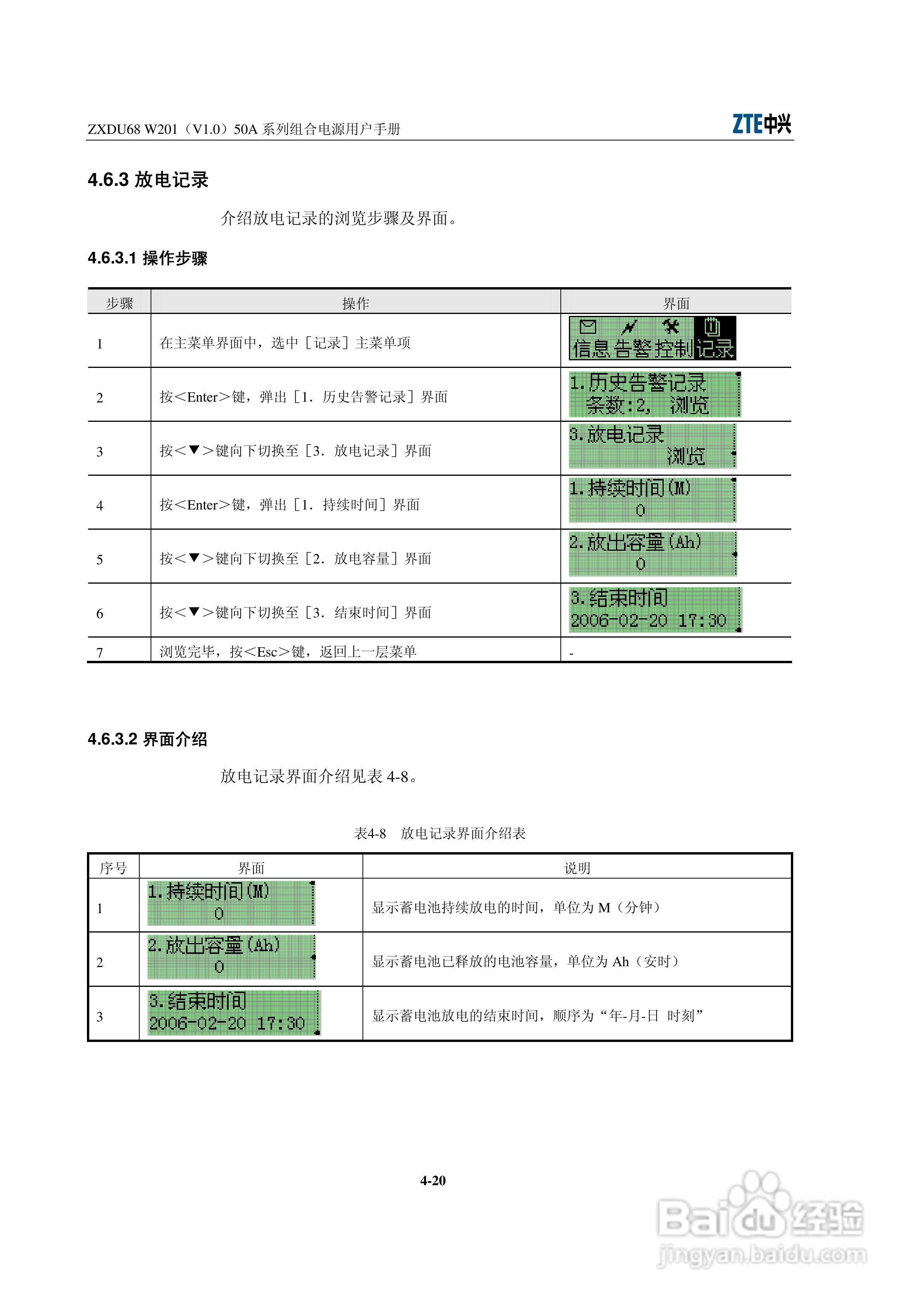 ZXDU68 W201(V1.0)50A系列组合电源用户手册:[6]