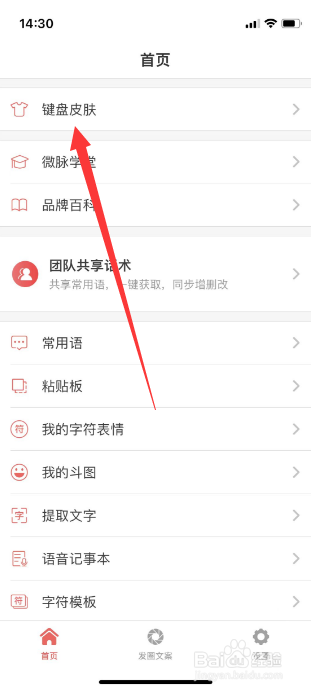 微脉输入法怎么更换键盘皮肤