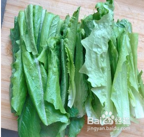 麻汁油麦菜的做法