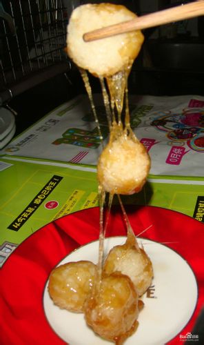 拔丝糯米饭团