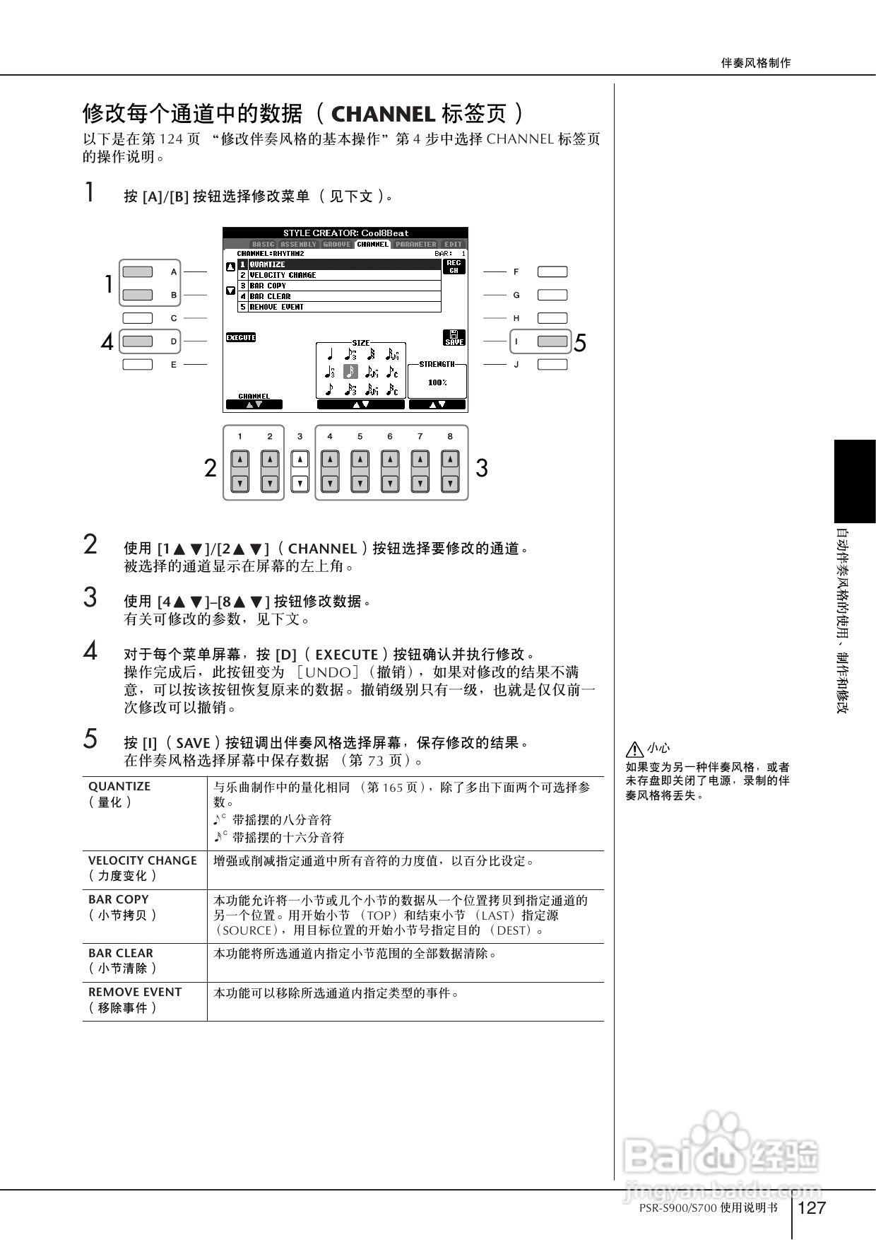 雅马哈PSR-S700电子琴使用说明书:[7]