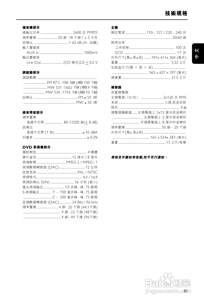 飞利浦FWD872扩音器用户手册:[3]