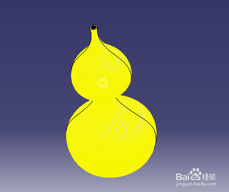 如何用catia画一个葫芦