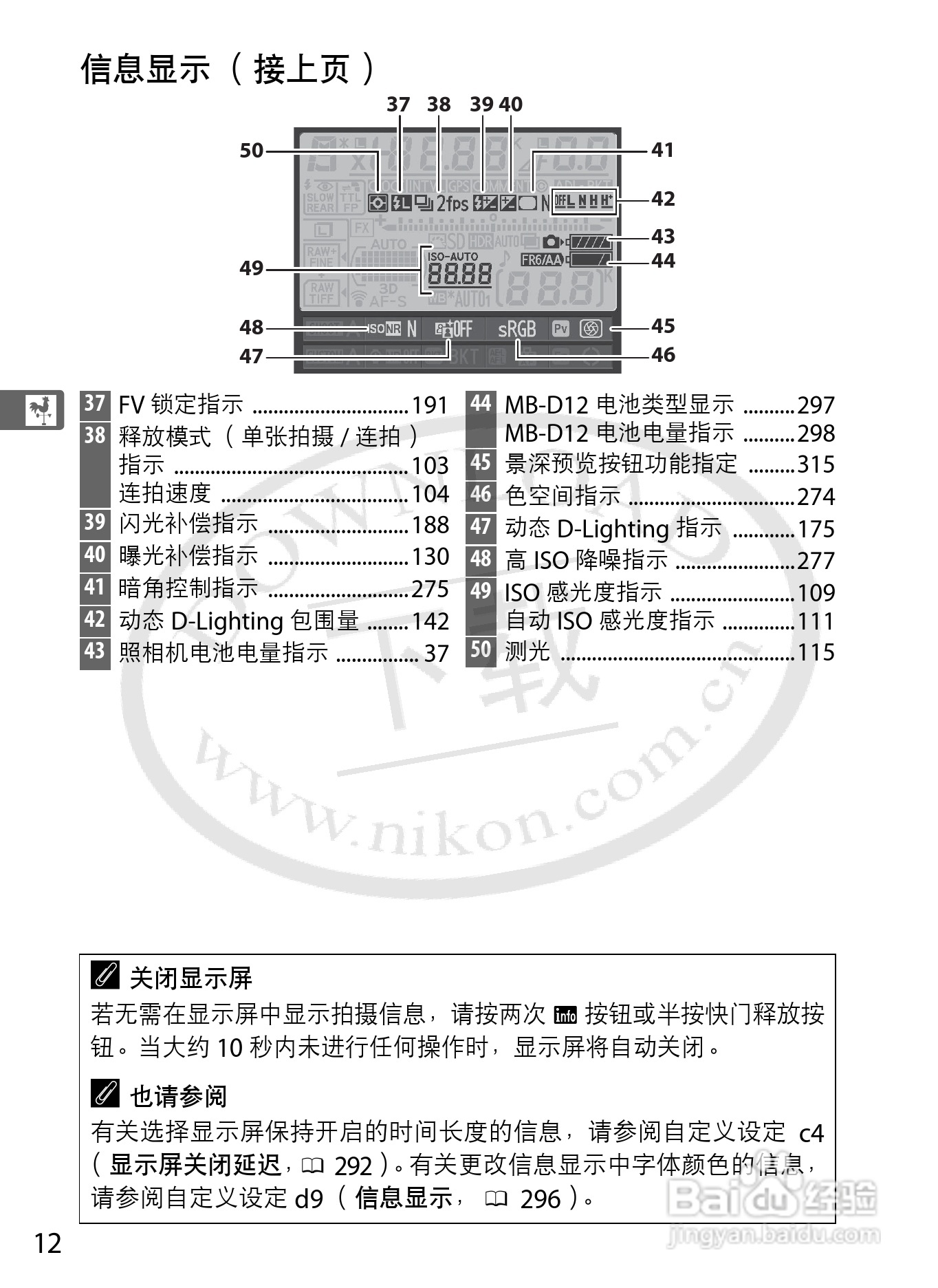 尼康D800E数码相机使用说明书:[4]