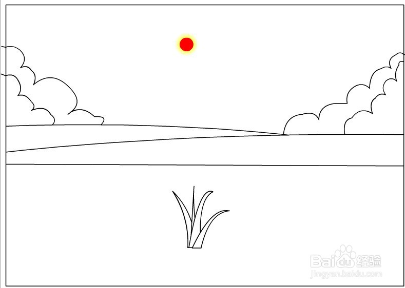 flash绘制一个稻田的背景