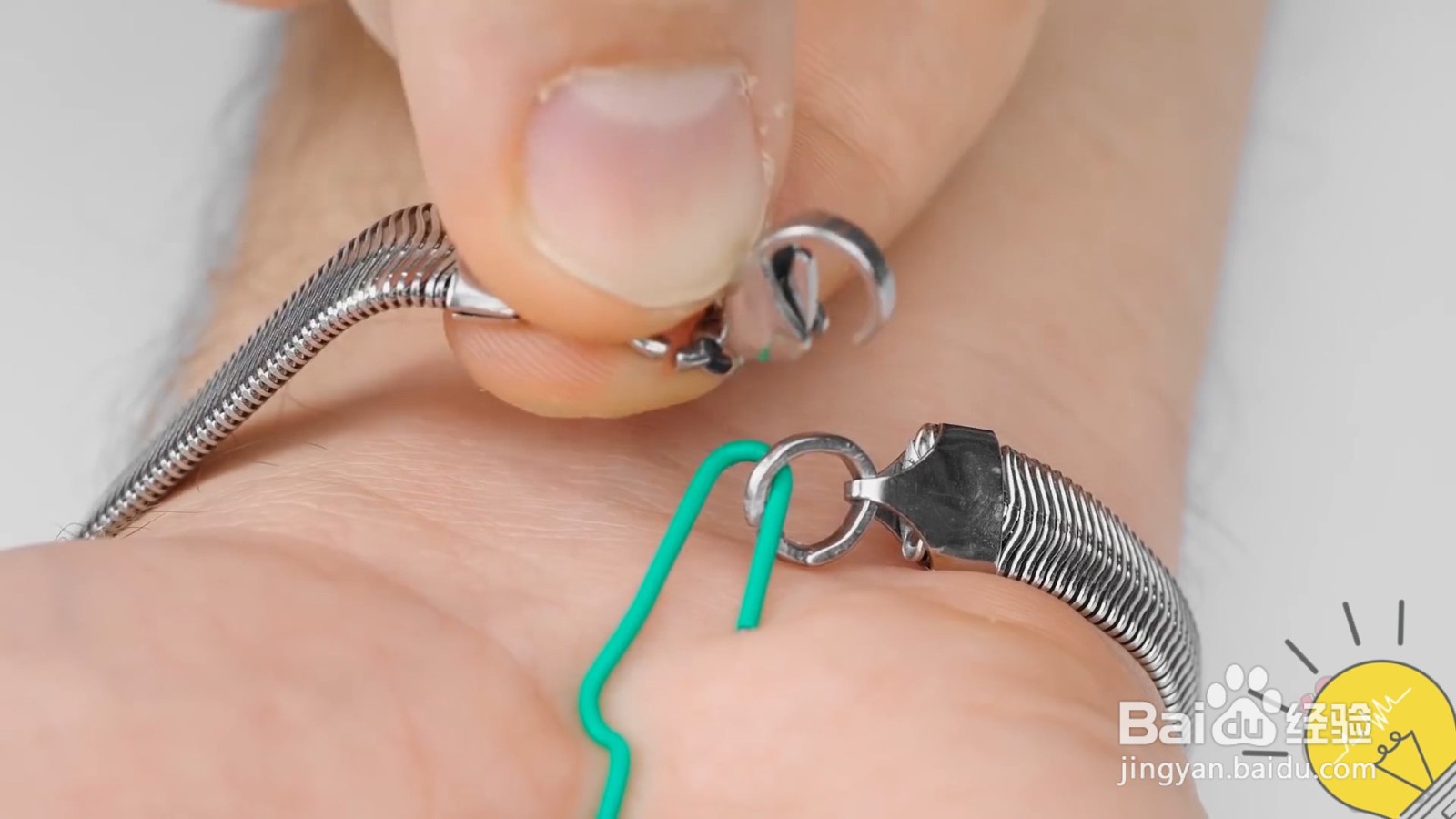 回形针怎么快速带手链