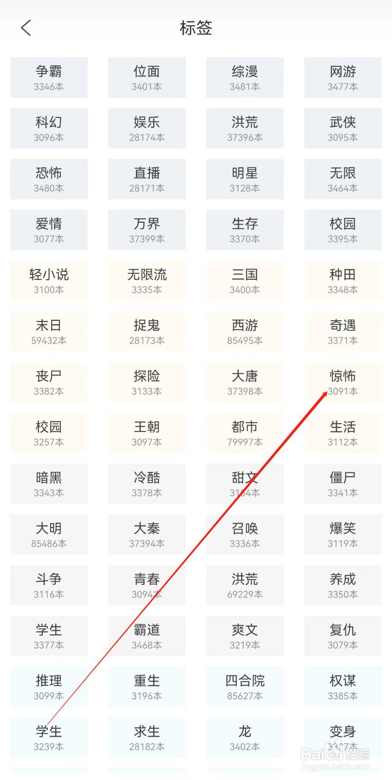 飞卢小说怎样查找大唐