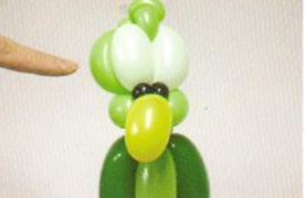 魔法气球造型系列之气球鹧鸪鸟