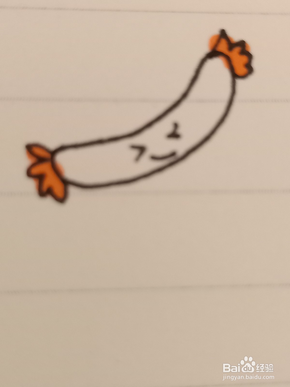 教你如何画香肠简笔画