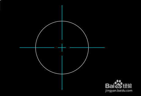 AUTOCAD机械版如何绘制包含中心线的圆