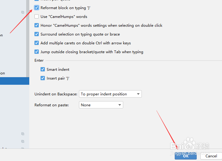 DataGrip怎么设置键入时重新格式化块