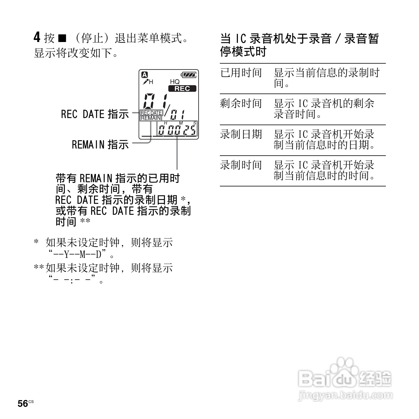 索尼ICD-PX820数码录音笔使用说明书:[6]