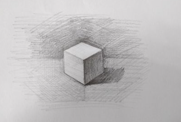 素描如何画六面体