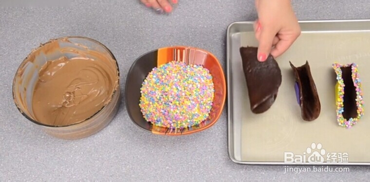 墨西哥巧克力冰淇淋卷