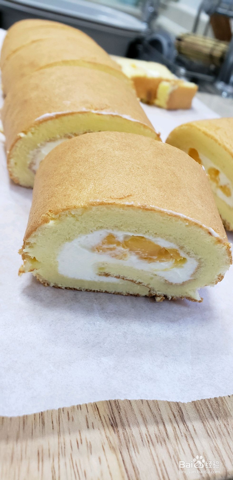 芒果蛋糕卷的做法