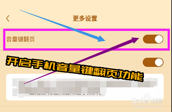 疯读小说怎么开启手机音量键翻页功能