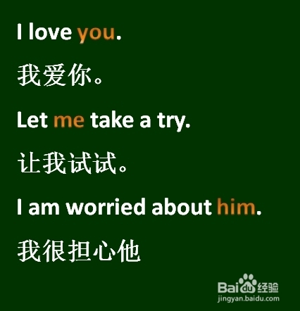 人称代名词词