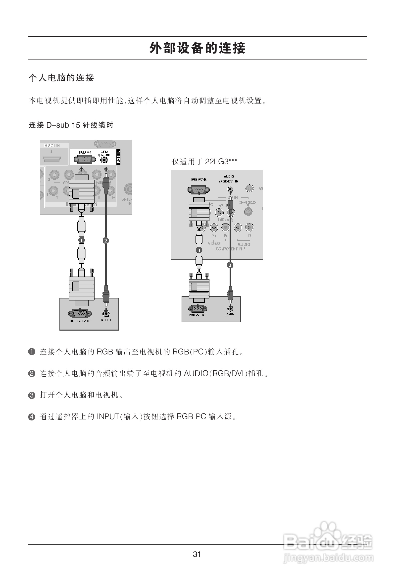 LG 50PG20R彩电使用说明书:[4]