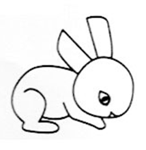 简笔画:小兔子