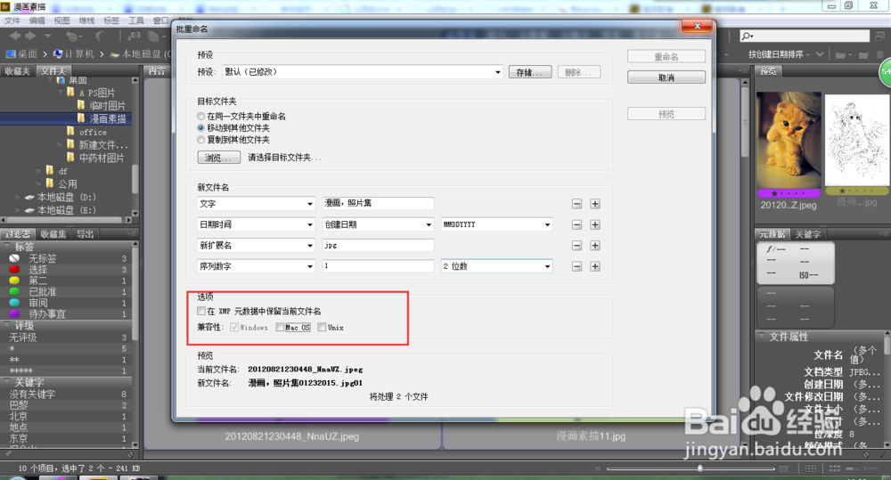 Adobe--Bridge cs6 使用攻略：[5]批重命名