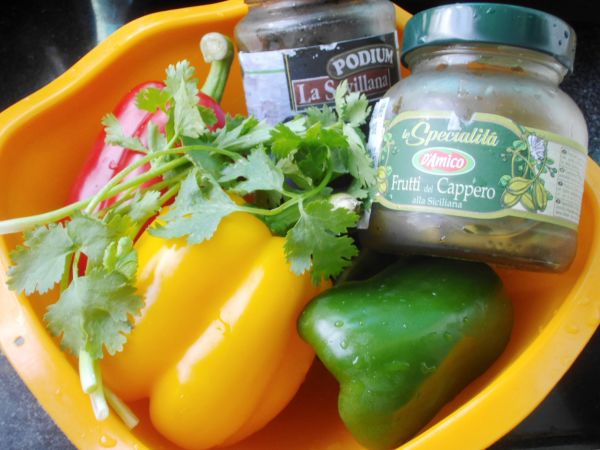 烤彩椒橄榄沙拉