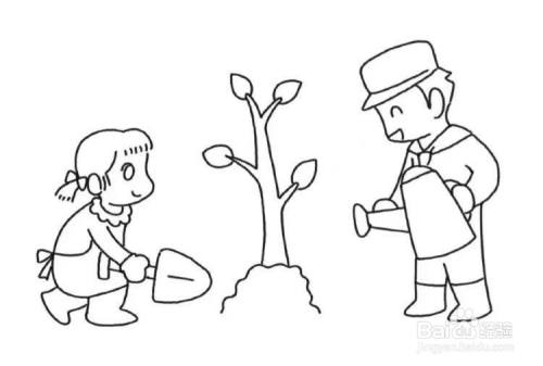 植树节怎么画好看