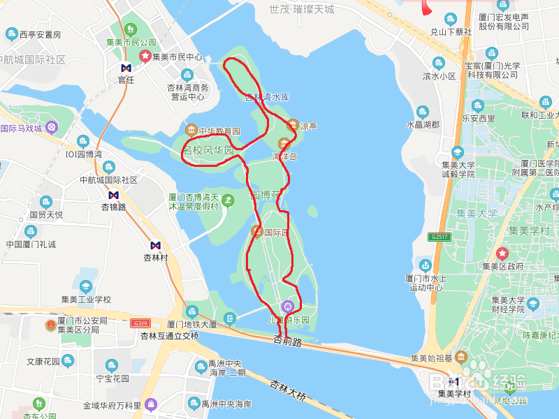 厦门园博园路线图图片