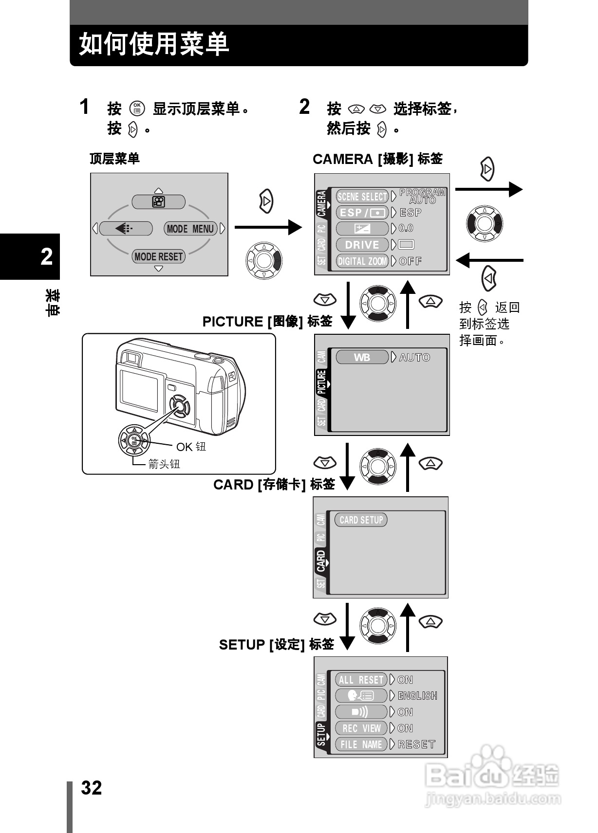 Olympus奥林巴斯X-200数码相机说明书:[4]
